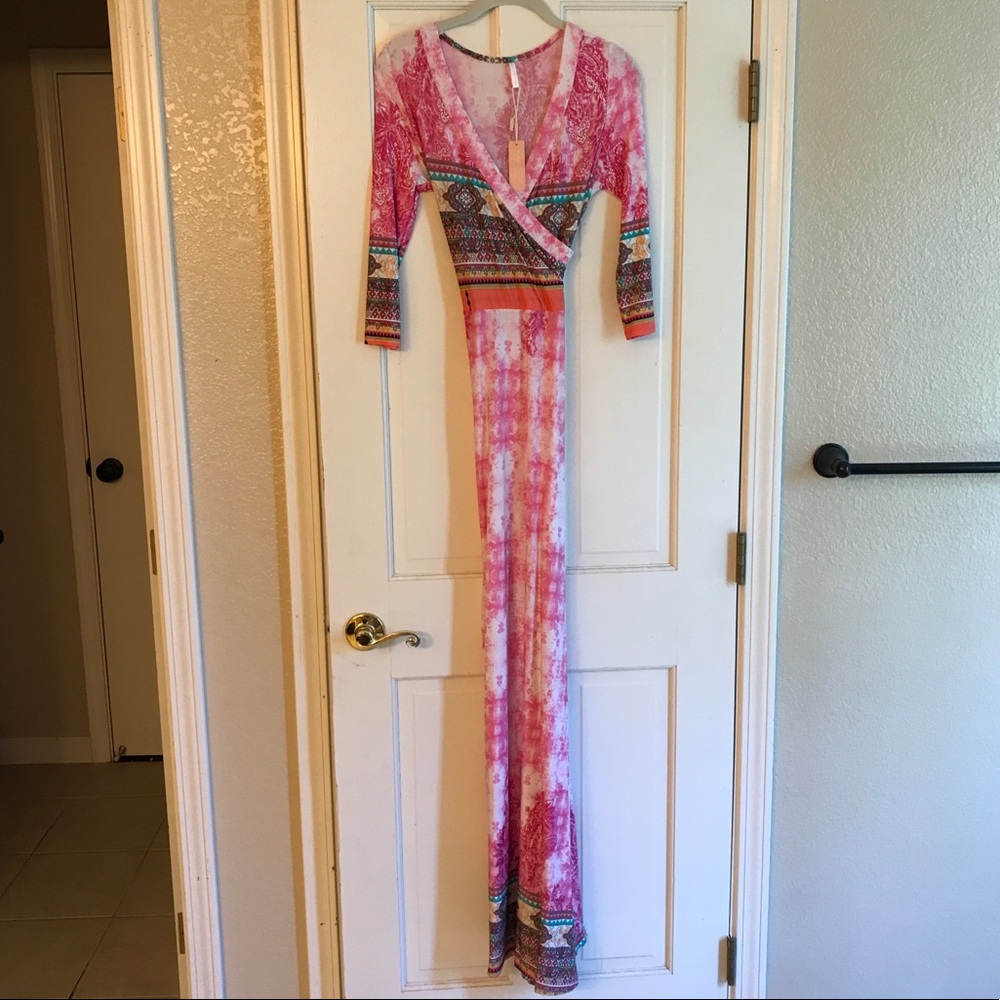 Pink Blush Wrap Dress